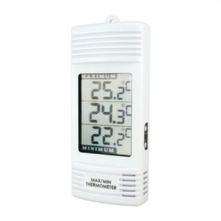 max/min thermometer with internal temperature sensor